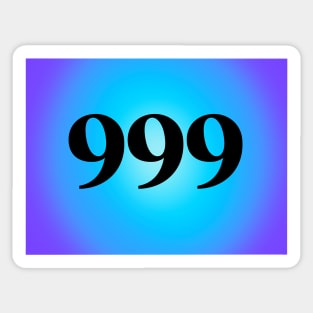 999 Angel Numbers Sticker